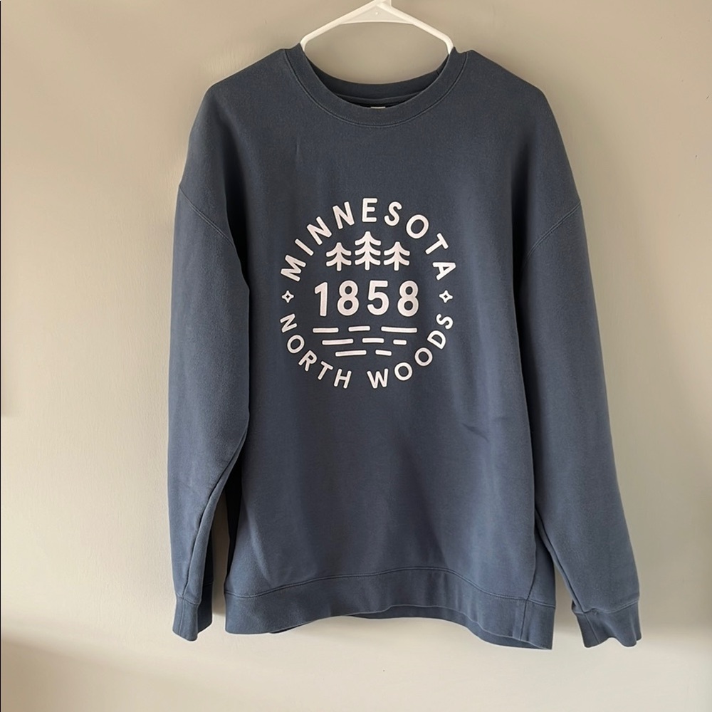 Sota Clothing Men's Blue Minnesota North Woods Sweater